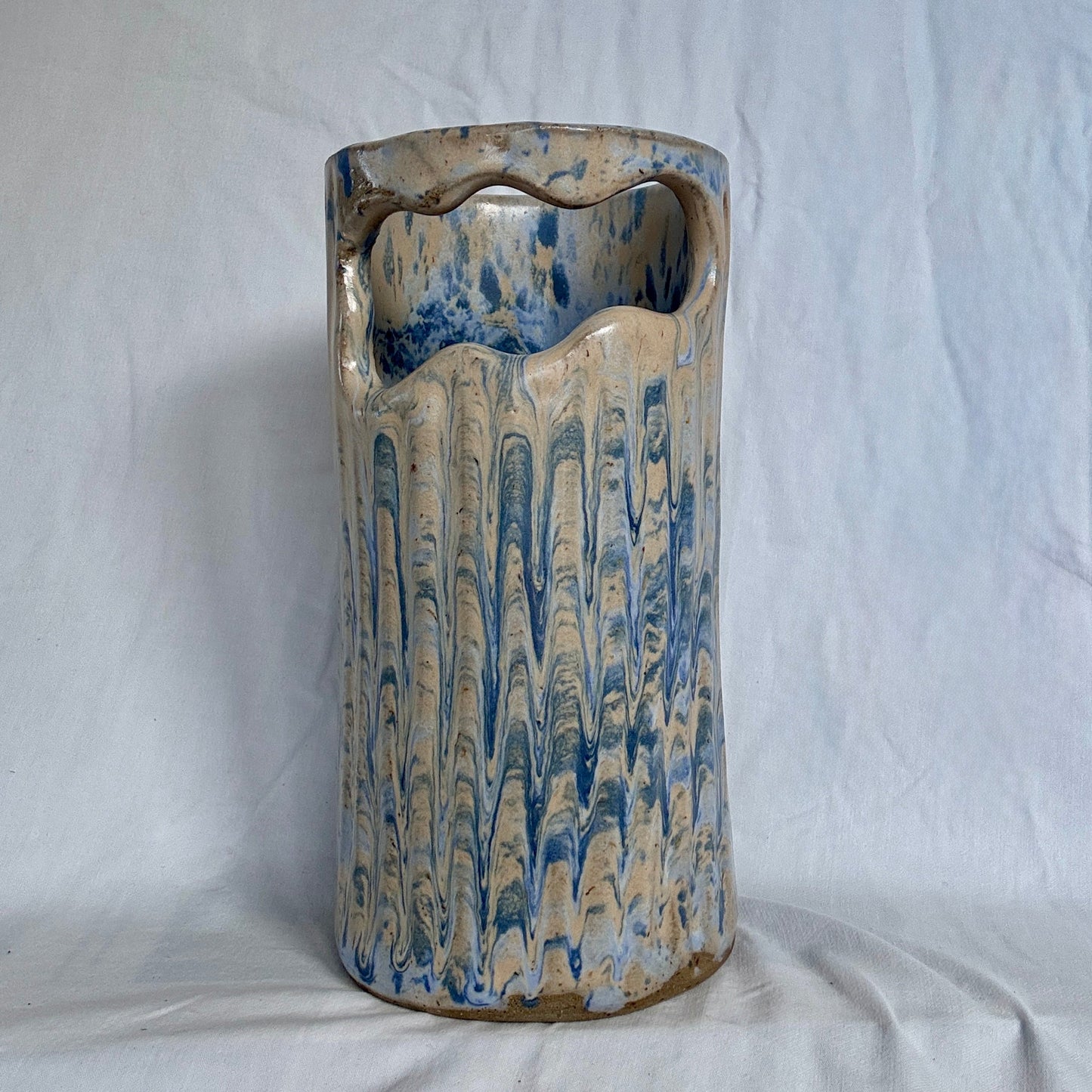 Blueberry muffin vase