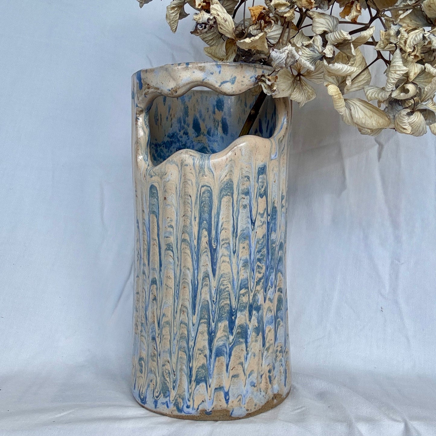 Blueberry muffin vase